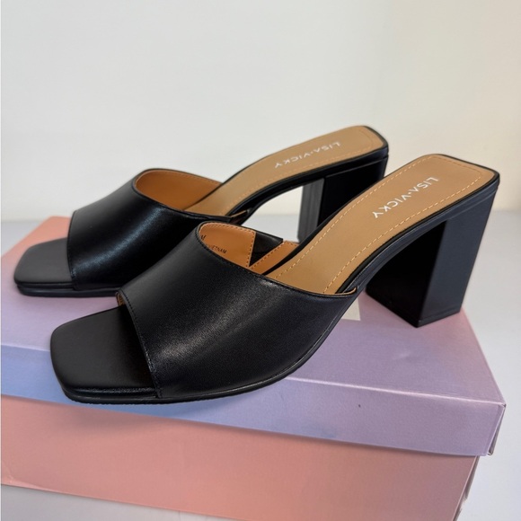 Lisa Vicky Women’s Slip On Heel Vital Black Sheep Size 8 - Picture 2 of 6